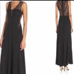 Bcbg maxazria dark blue long gown size 6